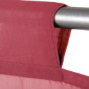 Bistrogardine Raffoptik mit Stangendurchzug "Sky" in 90x110cm - Bordeaux