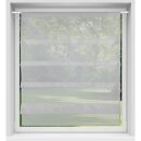 Bistrogardine Raffoptik mit Stangendurchzug "Sky" in 90x110cm - Grau