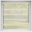 Bistrogardine Raffoptik mit Stangendurchzug "Sky" in 100x110cm - Beige