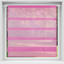 Bistrogardine Raffoptik mit Stangendurchzug "Sky" in 100x110cm - Pink
