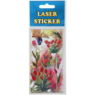 Laser Sticker in den Design Tulpen 2