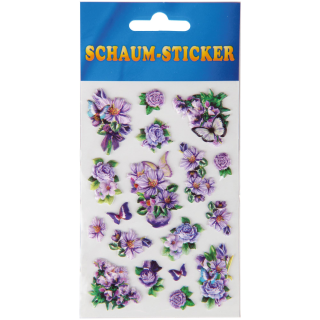 Schaum Sticker Blumen in verschiedenen Design Blumen 6