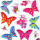 Sticker  in verschiedenen Designs Schmetterlinge 1