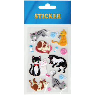 Sticker  in verschiedenen Designs Katzen 1