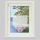 Fenstergardine mit Stickerei "Fensterbild" 35x40 cm - Pink