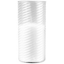 Windlicht aus Glas, 16cm Ø9,5cm in silber, inkl. 5 Kerzen