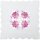 Tischdeckchen mit Stickerei  Rosa - Pink Eckig