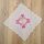 Tischdeckchen mit Stickerei  Rosa - Pink Eckig