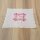 Tischdeckchen mit Stickerei  Rosa - Pink Eckig