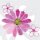 Tischdeckchen mit Stickerei  Rosa - Pink Eckig