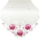 ARSVITA bestickte Tischläufer Rosa - Pink
