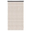 Flauschvorhang Chenille Meliert Beige und Weiß...