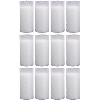 Ersatzkerzen für Grablaternen N3 Weiß 12er Pack