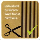 Fadengardine mit Stangendurchzug "Bistro" in 150x60cm - Weiß