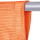 Fadengardine mit Stangendurchzug "Bistro" in 150x60 cm - Orange