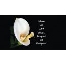 Grabkerze Rot 40h (Deckel Gold) - Calla