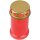 Grabkerze Rot 40h (Deckel Gold) - Calla