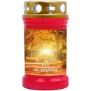 Grabkerze Rot 40h (Deckel Gold) - Allee