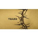 Grabkerze Weiß 40h (Deckel Gold) - Trauer