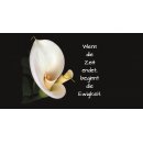 Grabkerze Rot 48h (Deckel Gold) - Calla