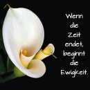 Grabkerze Rot 48h (Deckel Gold) - Calla