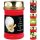 Grabkerze Rot 48h (Deckel Gold) - Calla