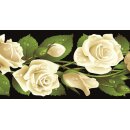 Grabkerze Rot 48h (Deckel Gold) - Rose