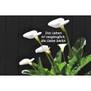 Grabkerze mit Blumen Motiv 48h Calla 2