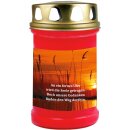 Grabkerze Rot 48h (Deckel Gold) - Ufer