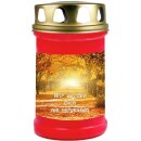 Grabkerze Rot 48h (Deckel Gold) - Allee