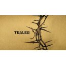 Grabkerze Weiß 48h (Deckel Gold) - Trauer