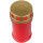 Grabkerze Rot 48h (Deckel Gold) - Fenster Blau