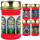 Grabkerze Rot 48h (Deckel Gold) - Fenster Blau