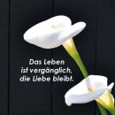 Grabkerze Weiß 100h (Deckel Gold) - Calla 2