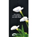 Grabkerze Weiß 100h (Deckel Gold) - Calla 2