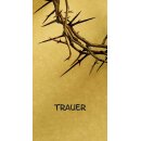 Grabkerze Weiß 100h (Deckel Gold) - Trauer
