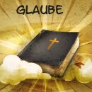 Grabkerze Weiß 100h (Deckel Gold) - Glaube