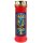 Grabkerze Rot 100h (Deckel Gold) - Fenster Blau