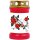 Grabkerze Rot 40h (Deckel Gold) - Rose Ranke
