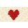 Grabkerze Rot 48h (Deckel Gold) - Rose Herz