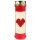 Grabkerze Rot 100h (Deckel Gold) - Rose Herz