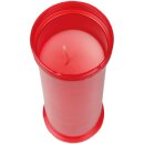 Grabkerze Rot 100h (Deckel Gold) - Rose Ranke