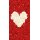 Grabkerze Weiß 100h (Deckel Gold) - Rose Herz