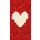 Grabkerze Weiß 100h ( Deckel Gold ) - Rose Herz