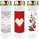 Grabkerze Weiß 100h (Deckel Gold) - LaLuce