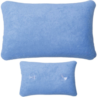 Badewannen Kissen mit Saugnäpfen - Hellblau