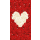 Grabkerze Weiß 170h ( Deckel Gold ) - Rose Herz
