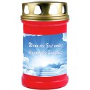 Grabkerze Rot 48h (Deckel Gold) - Treppe