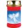 Grabkerze Rot 48h (Deckel Gold) - Engel
