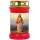 Grabkerze Rot 40h (Deckel Gold) - Jesus